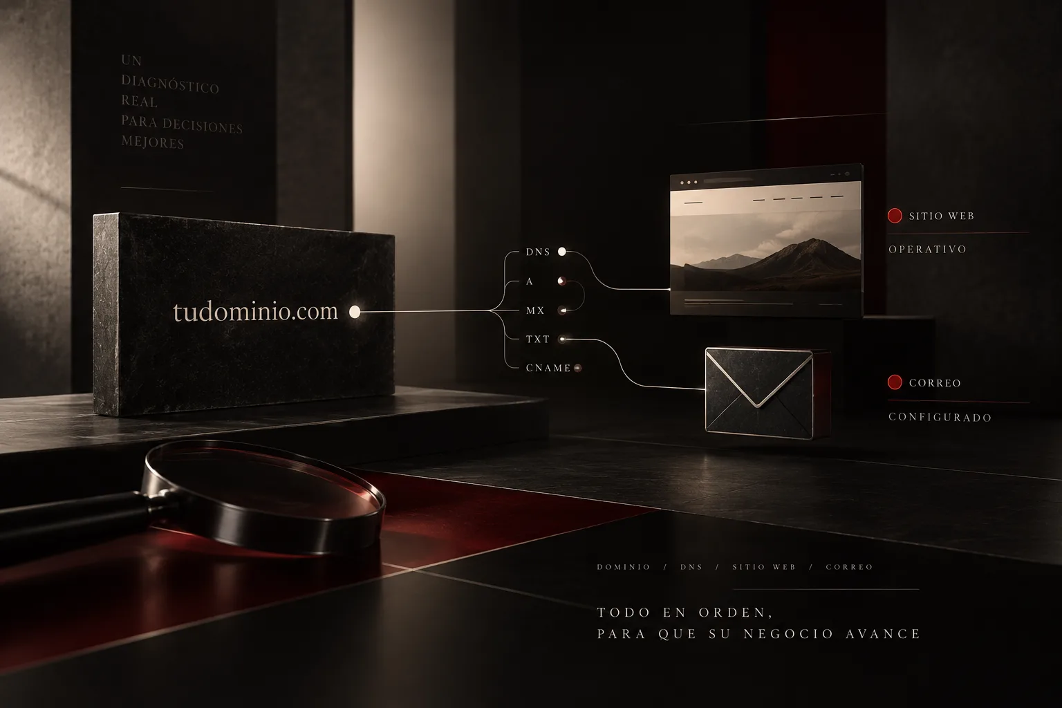 Estado de dominio y correo